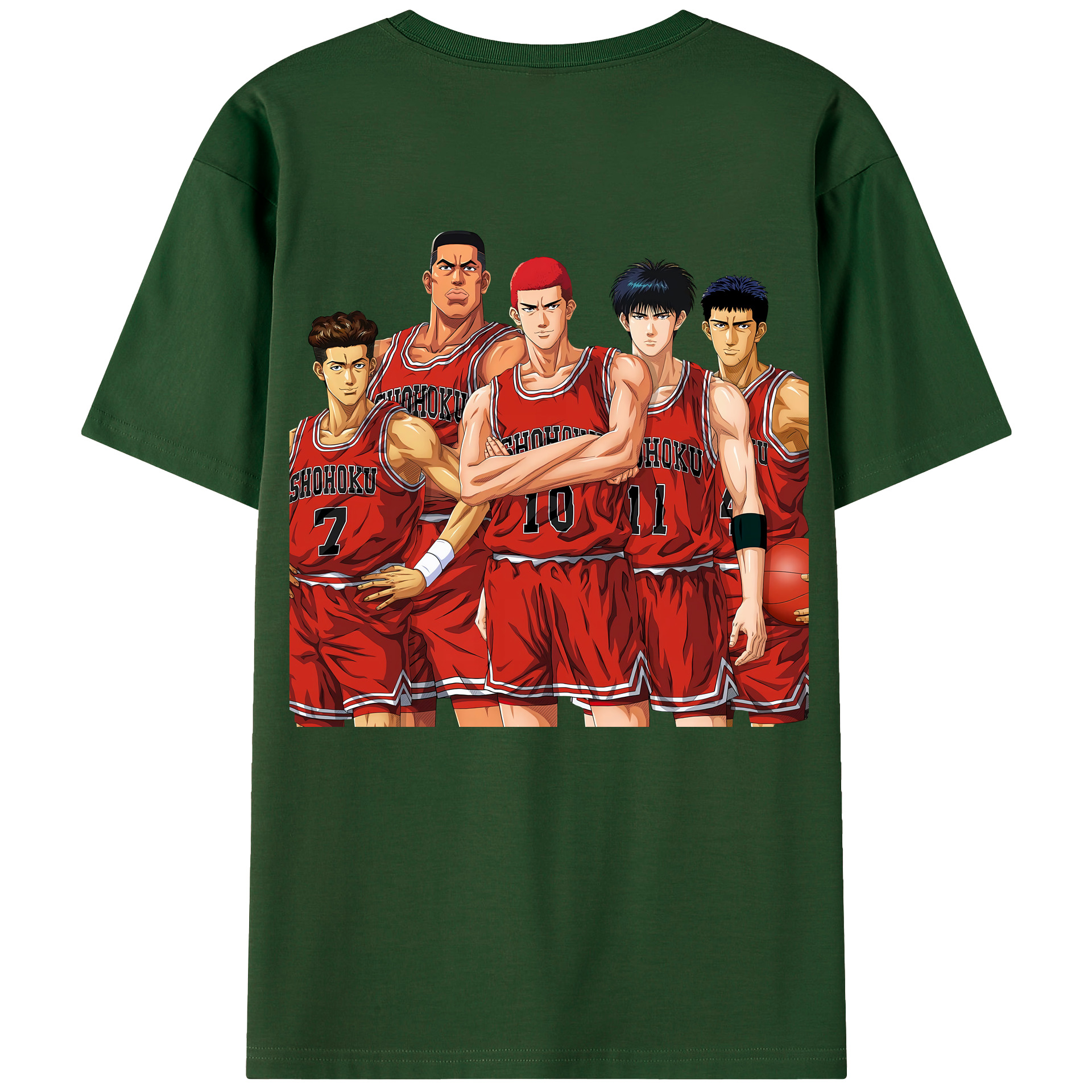 SLAM DUNK／スラムダンク 綿100％半袖Tシャツ（背面プリント）